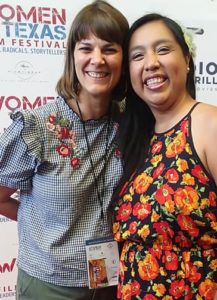With Laura Somers at the Women Texas Film Festival