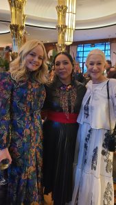 At dinner with Helen Mirren and Marley Shelton