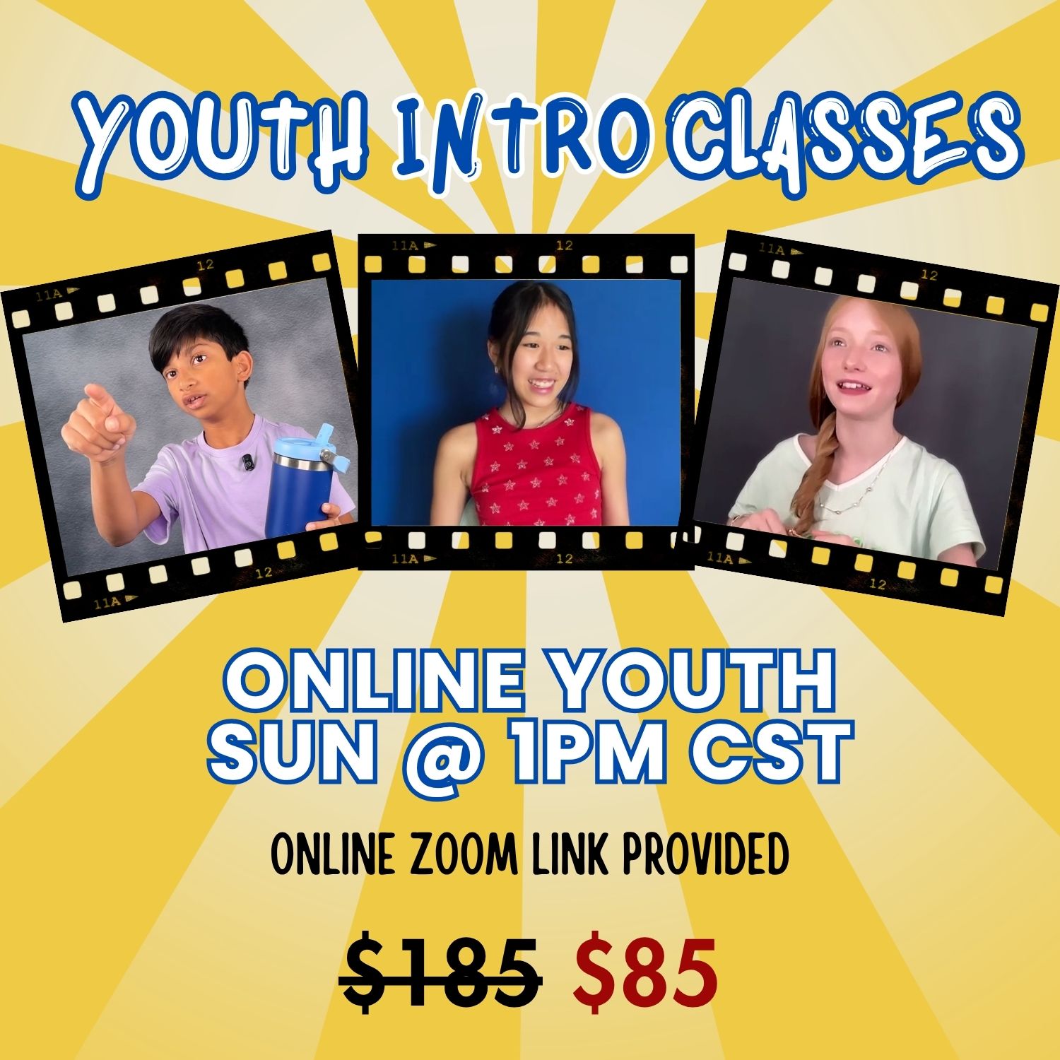 4 Class Credits (Youth | Online | Sun | 1pm CST)